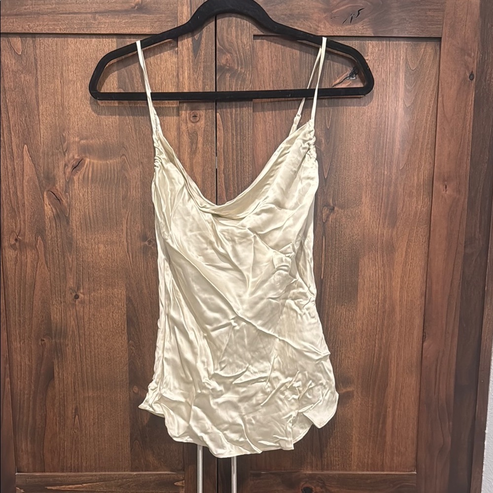 Wilfred Satin Cowl Neck Tank | Small | NWOT